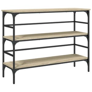 vidaXL Конзолна маса, дъб сонома, 100x32x75 см, инженерно дърво