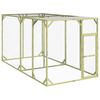 vidaXL Кокошарник 200x400x200 см импрегниран бор масив
