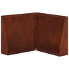 vidaXL Задържащи стени 50 x 50 x 50 cm Кортенова стомана Ръждясало