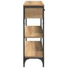 vidaXL Конзолна маса с чекмедже Дъб 72.5 x 25 x 75 см Инженерно дърво