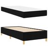 vidaXL Рамка за легло с матрак Черно 100 x 200 cm текстил