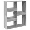 vidaXL Разделител за стая, сив сонома, 100x33x115 см, инженерно дърво