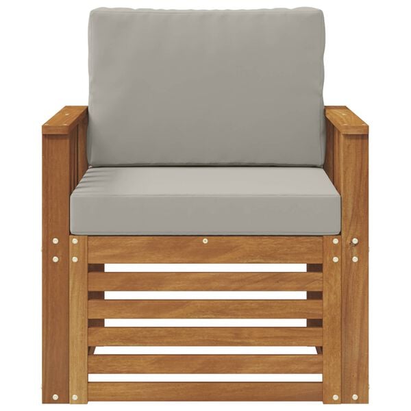 vidaXL Комплект дивани за открито Естествен 71 x 63 x 73 см