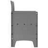 vidaXL Градински стол 2 pcs Светлосиво 53 x 49 x 85 см Полипропилен