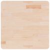 vidaXL Квадратен плот за маса, 60x60x4 см, необработен дъб масив
