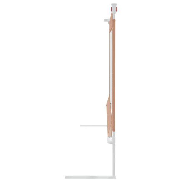 vidaXL Ограничител за бебешко легло, таупе, 140x25 см, плат