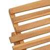 vidaXL Шезлонг Кафяво 198 x 55 x 58,5 см Солидно тиково дърво