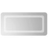 vidaXL LED огледало за баня Прозрачен 60 x 30 cm закалено стъкло