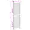 vidaXL Врата за шкаф с врата 2 pcs Естествен 170 x 2,1 x 49,5 см