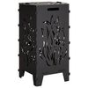 vidaXL Огнище Черно 47 x 38 x 75 см Стомана