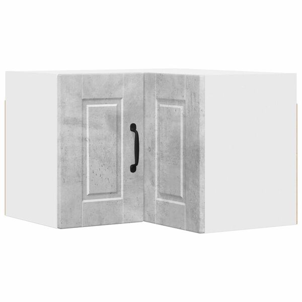 vidaXL Кухненски шкаф Циментено сиво 57 x 57 x 40 см Инженерно дърво