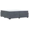 vidaXL Рамка за легло с матрак Тъмен сив 200 x 200 cm текстил
