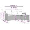 vidaXL Градински Софа Комплект Сив полиратан