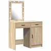 vidaXL Тоалетка 2 бр. Кафяво 50 x 41 x 135 см Инженерна дървесина