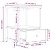 vidaXL Нощен шкаф Сонома дъб 42 x 41 x 56 см Инженерно дърво