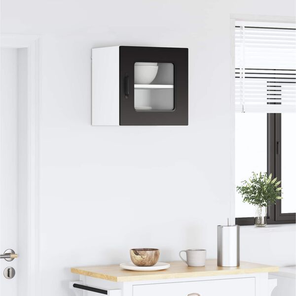 vidaXL Кухненски шкаф Kalmar Черно 40 x 31 x 40 см Инженерно дърво