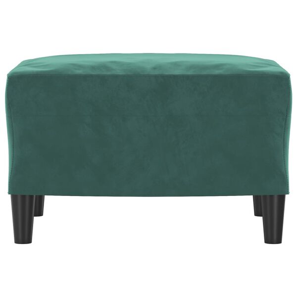 vidaXL Табуретка, тъмнозелена, 60x50x41 см, кадифе