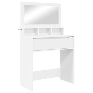 vidaXL Тоалетки за спалня Бяло 80 x 39,6 x 135 см Инженерна дървесина
