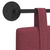 vidaXL Висяща табла Едноцветен Виненочервен 130 x 55 x 5 см текстил