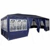 vidaXL Парти шатър Синьо 800 x 400 x 266 см Полиетилен