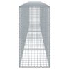 vidaXL Габионна кошница с покритие, 500x50x100 см, поцинковано желязо