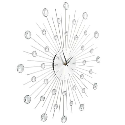 vidaXL Стенен часовник с кварцов механизъм, модерен дизайн, 50 см
