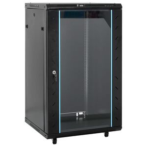 vidaXL 18U Сървърен шкаф с въртящи се крака 19" IP20 60x60x100 см