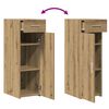 vidaXL Служебен шкаф с чекмедже Дъб 30 х 42,5 х 93 см