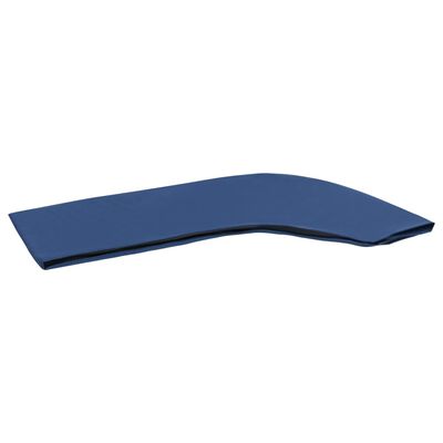 vidaXL Тента за лодка, 4 дъги, нейви синя, 243x(230-244)x137 см