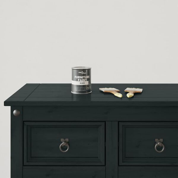 vidaXL Боя за мебели Черно 10 x 10 x 12,2 см Стенно пано