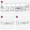 vidaXL Комплект дивани за открито 7 pcs Естествено и светло сиво