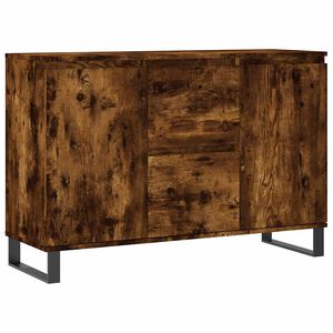 vidaXL Сайдборд, опушен дъб, 101,5x35x70 см, инженерно дърво