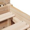 vidaXL Рамка за легло без матрак 200x200 см масивна чамова дървесина