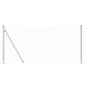 vidaXL Ограда с пост Сребрист 1 x 10 m Стомана