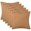 vidaXL Калъфка за възглавница 6 pcs HOUTEN Бежово 30 x 30 cm Букле