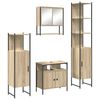 vidaXL Комплект мебели за баня 4 бр. Сонома дъб 33 x 33 x 185,5 см