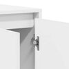 vidaXL Служебен шкаф Бяло 135 x 41 x 75 см Инженерно дърво