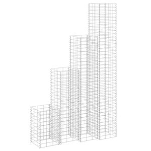 vidaXL Габиони повдигнати лехи, 4 бр, 30x30x50/100/150/200 см, желязо