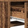 vidaXL Тоалетка с рафт Старо дърво 50 x 41 x 140 см Инженерно дърво