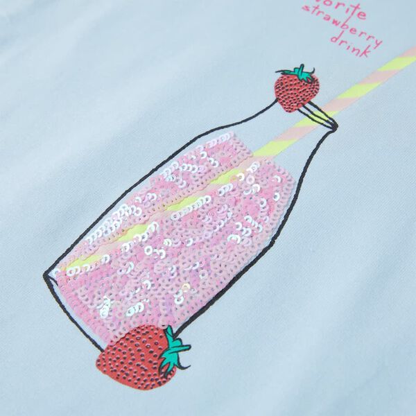 Детска тениска, меко синьо, 116