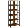 vidaXL Етажерка за книги опушен дъб 78,5x33x188,5 см инженерно дърво