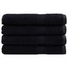 vidaXL Премиум кърпи SOLUND 4 бр черни 100x200 см 600 gsm