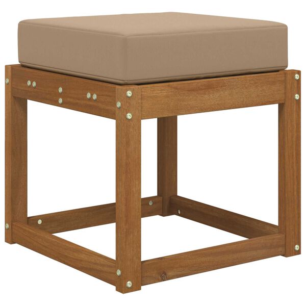 vidaXL Възглавница за открито седалка Таупе 40 x 40 x 8 см