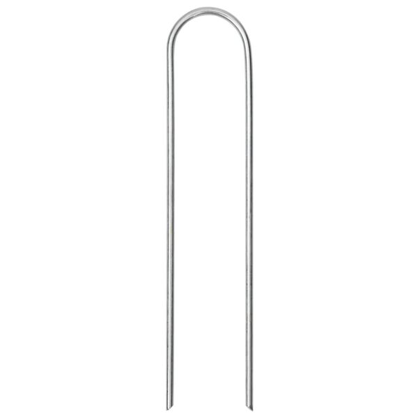 vidaXL Колчета за земя U-образни 25 бр 15x3,5 см поцинкована стомана