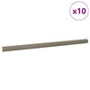 vidaXL Профили за ръбове на стълби 10 бр. Шампанско 67 x 3 x 2 см