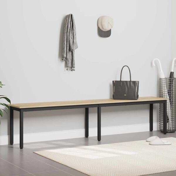 vidaXL Пейка Сонома 200 x 35 x 45 см Инженерно дърво