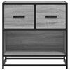 vidaXL Нощно шкафче Grey Sonoma 60x31x60 cm Обработено дърво и метал