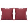 vidaXL 2-местен диван с възглавници виненочервен 140 см