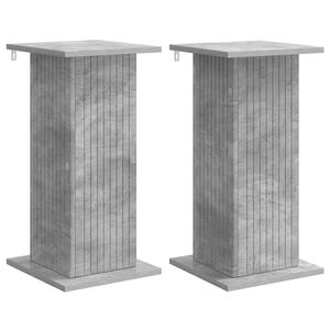 vidaXL Стойка за растения 2 бр. Бетонно сиво 30,5 x 30 x 60,5 см
