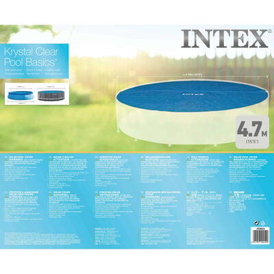 Intex Соларно покривало за басейн кръгло 488 см